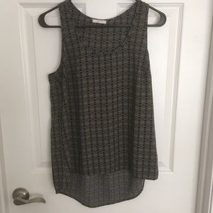 High low loose fitting tank top